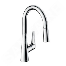 Hansgrohe Talis M51 - Mitigeur d’évier 200 avec douchette extractible, chrome 72813000