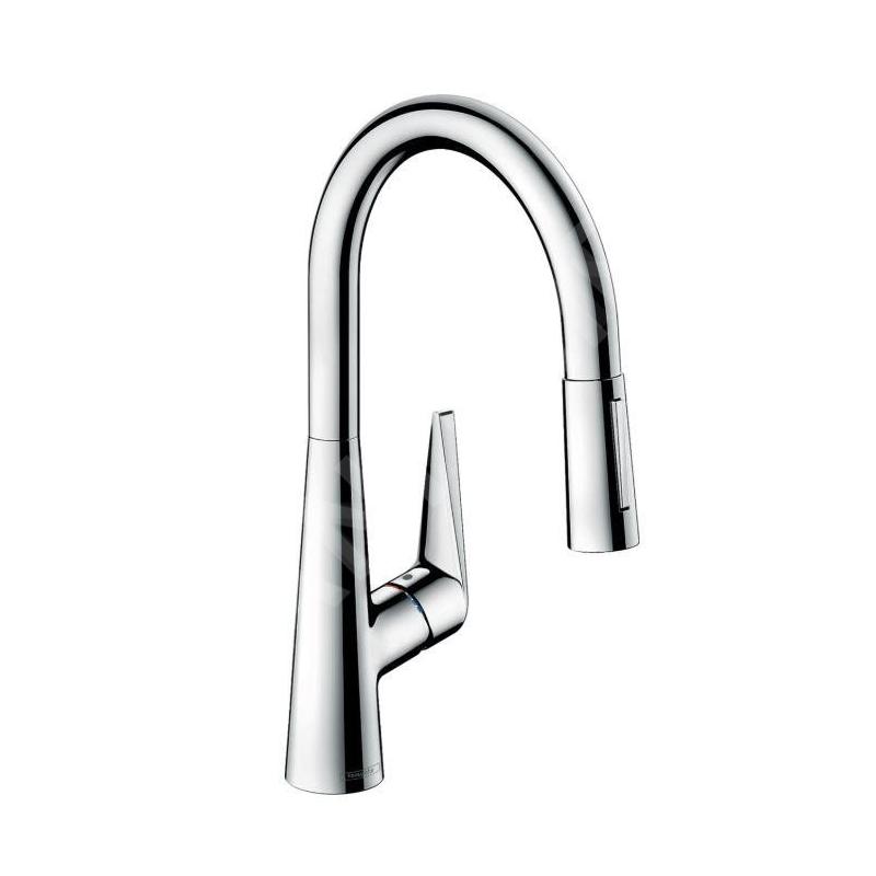 Hansgrohe Talis M51 - Mitigeur d’évier 200 avec douchette extractible, chrome 72813000