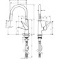 Hansgrohe Talis M51 - Mitigeur d’évier 200 avec douchette extractible, chrome 72813000