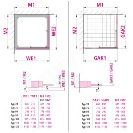 Kermi CADA XS - Porte de douche C2R 110x200 cm, droite, argent brillant/verre transparent CKC2R11020VPK
