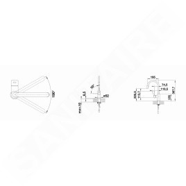 Blanco Candor S - Mitigeur d’évier avec douchette extractible, inox brossé 523121