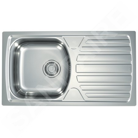 Alveus Basic - Évier 780x435 mm, vidage 90 mm, inox 1136539