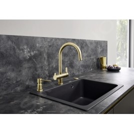 Blanco Accessoires - Distributeur de détergent Lato, or satiné 526699