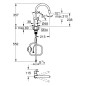 Grohe Start Flow - Mitigeur d’évier avec bec extractible, chrome 30569000