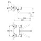 Grohe Costa - Mitigeur d’évier mural, chrome 31187001