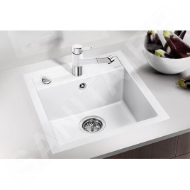 Blanco Dalago 5 - Évier en Silgranit, 515x510 mm, avec commande du vidage, blanc 518524