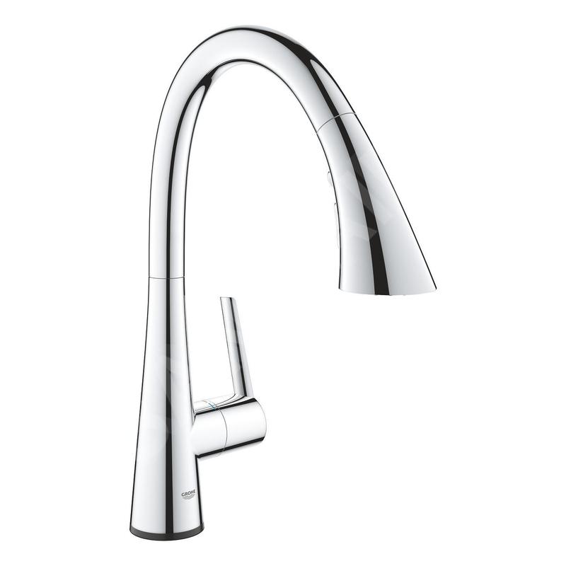 Grohe ZedraTouch - Mitigeur électronique d'évier avec douchette extractible, chrome 30219002 Grohe ZedraTouch - Mitigeur électronique d'évier avec douchette extractible, chrome 30219002