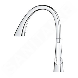 Grohe ZedraTouch - Mitigeur électronique d'évier avec douchette extractible, chrome 30219002