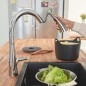 Grohe ZedraTouch - Mitigeur électronique d'évier avec douchette extractible, chrome 30219002 Grohe ZedraTouch - Mitigeur électronique d'évier avec douchette extractible, chrome 30219002