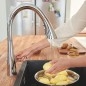 Grohe ZedraTouch - Mitigeur électronique d'évier avec douchette extractible, chrome 30219002 Grohe ZedraTouch - Mitigeur électronique d'évier avec douchette extractible, chrome 30219002