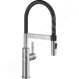 Blanco Sonea S - Mitigeur d'évier avec bras et douche flexibles, inox brossé 526616