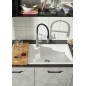 Blanco Sonea S - Mitigeur d'évier avec bras et douche flexibles, inox brossé 526616