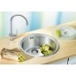 Blanco Rondosol - Évier, diamètre 460 mm, inox brossé 513306