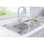 Blanco Coressa F - Robinetterie d’évier pour montage devant fenêtre, chrome 521543