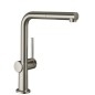 Hansgrohe M54 - Mitigeur d'évier Talis avec bec extractible, sBox, simili inox 72809800