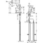 Hansgrohe M54 - Mitigeur d'évier Talis avec bec extractible, sBox, simili inox 72809800