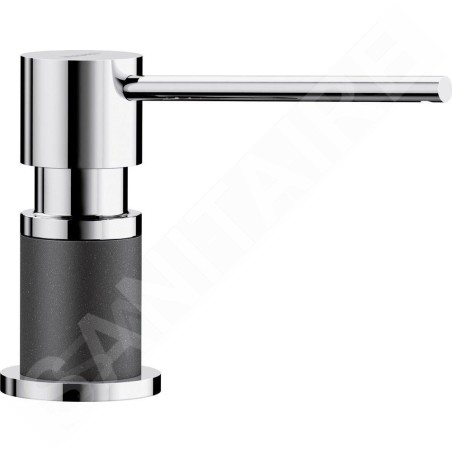 Blanco Accessoires - Distributeur de savon Lato, anthracite / chrome 525810