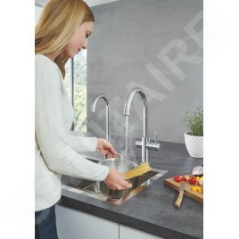 Grohe Blue Home - Mitigeur d’évier Mono Connected, avec unité réfrigérante et filtration, chrome 31498001