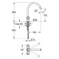 Grohe Costa - Mitigeur d’évier un trou, chrome 31831001
