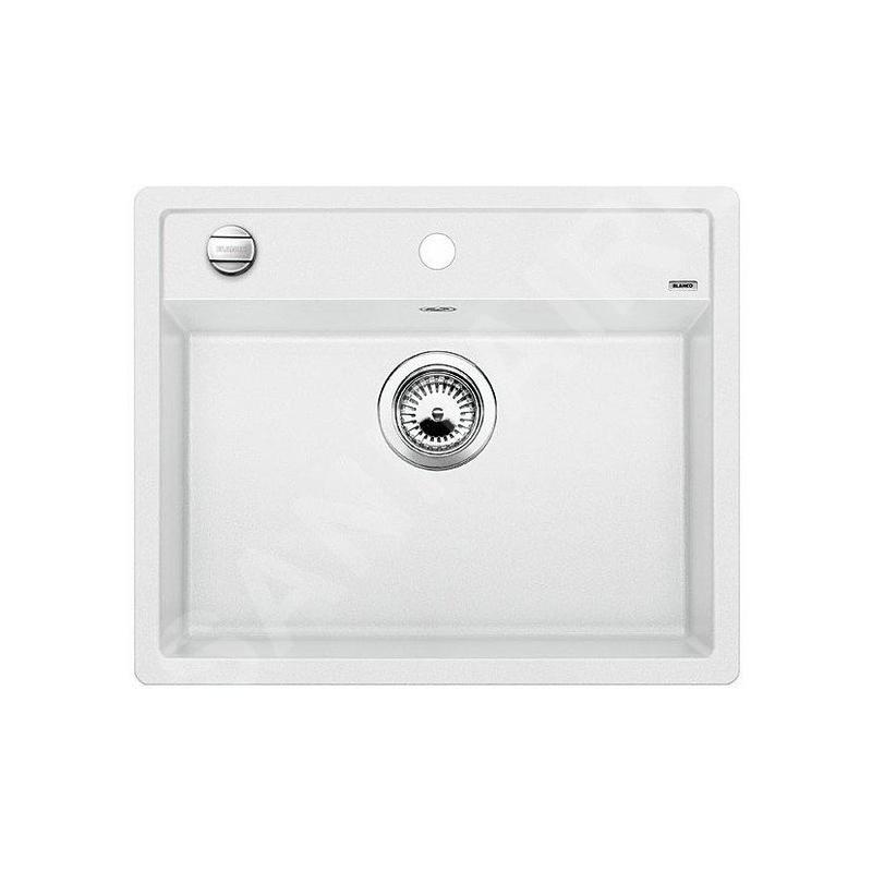 Blanco Dalago 6 - Évier en Silgranit, 615x510 mm, avec commande du vidage, blanc 514199 Blanco Dalago 6 - Évier en Silgranit, 615x510 mm, avec commande du vidage, blanc 514199