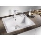 Blanco Dalago 6 - Évier en Silgranit, 615x510 mm, avec commande du vidage, blanc 514199 Blanco Dalago 6 - Évier en Silgranit, 615x510 mm, avec commande du vidage, blanc 514199