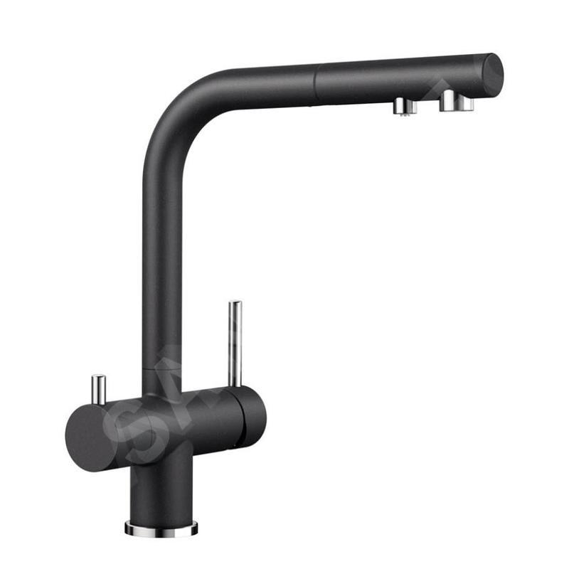 Blanco Fontas S II - Robinetterie d’évier avec douchette extractible et fonction filtrante, anthracite 525200 Blanco Fontas S II - Robinetterie d’évier avec douchette extractible et fonction filtrante, anthracite 525200