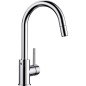 Blanco Mida S - Mitigeur d’évier avec douchette extractible, chrome 521454