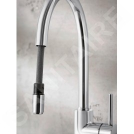 Blanco Mida S - Mitigeur d’évier avec douchette extractible, chrome 521454