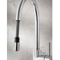 Blanco Mida S - Mitigeur d’évier avec douchette extractible, chrome 521454