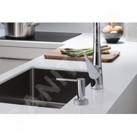 Hansgrohe Accessoires - Distributeur de savon liquide mural A51, 500 ml, chrome 40448000