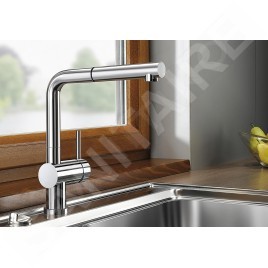 Blanco Linus S - Mitigeur d’évier avec douchette extractible, chrome 512402