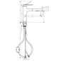 Hansgrohe Zesis M33 - Mitigeur d'évier 160, avec douchette extractible, chrome 74801000