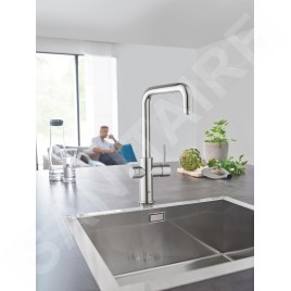 Grohe Blue Home - Mitigeur d’évier Connected, avec unité réfrigérante et filtration, chrome 31456001