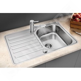 Blanco Lantos 45 - Évier, 768x488 mm, avec commande du vidage, inox brossé 519059
