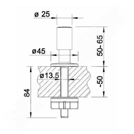 Blanco Accessoires - Bouton de commande excentrique, inox brossé 226540