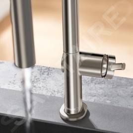 Hansgrohe M54 - Mitigeur d'évier Talis, simili inox 72804800