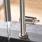 Hansgrohe M54 - Mitigeur d'évier Talis, simili inox 72804800