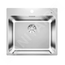 Blanco Solis 500 - Évier 540x500 mm avec commande excentrique PushControl, inox brossé 526124