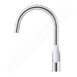 Grohe Start Edge - Mitigeur d’évier avec bec extractible, chrome 30550000