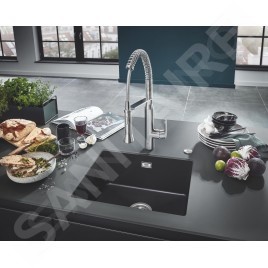 Grohe K7 - Mitigeur d’évier avec bras flexible, chrome 32950000
