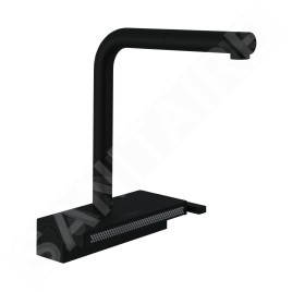 Hansgrohe M81 - Mitigeur d'évier Aquno Select 250 avec bec extractible et jet plat, sBox, noir mat 73830670