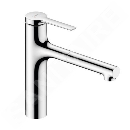 Hansgrohe Zesis M33 - Mitigeur d'évier 160, avec douchette extractible, sBox lite, chrome 74804000