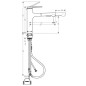 Hansgrohe Zesis M33 - Mitigeur d'évier 160, avec douchette extractible, sBox lite, chrome 74804000
