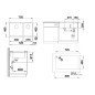 Blanco Subline 430/270 - Évier en silgranite, 755x460 mm, anthracite 523151