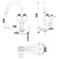 Blanco Mida S - Mitigeur d'évier avec bec extractible, noir mat 526653