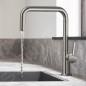 Hansgrohe M54 - Mitigeur d'évier Talis, simili inox 72806800