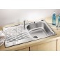 Blanco Tipo 45 - Évier, 780x500 mm, inox brillant naturel 513441