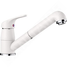 Blanco Daras S - Robinetterie d’évier avec douchette extractible, blanc 517735
