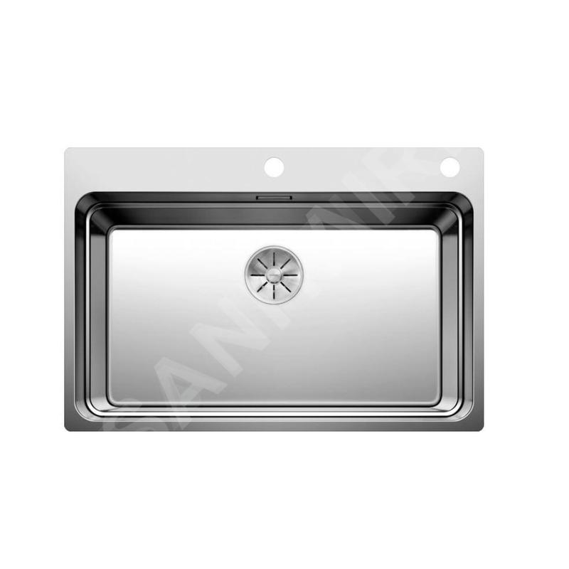 Blanco Etagon 700 - Évier 740x500 mm avec commande excentrique et rails, inox 524274 Blanco Etagon 700 - Évier 740x500 mm avec commande excentrique et rails, inox 524274
