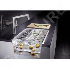 Blanco Etagon 700 - Évier 740x500 mm avec commande excentrique et rails, inox 524274